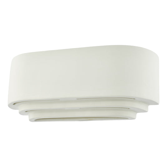 Dar Lighting LAN372 Lando 1 Light Wall Washer White - 36955