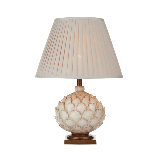 Dar Lighting LAY4233-X Layer Table Lamp Cream Large complete with Shade - 17899