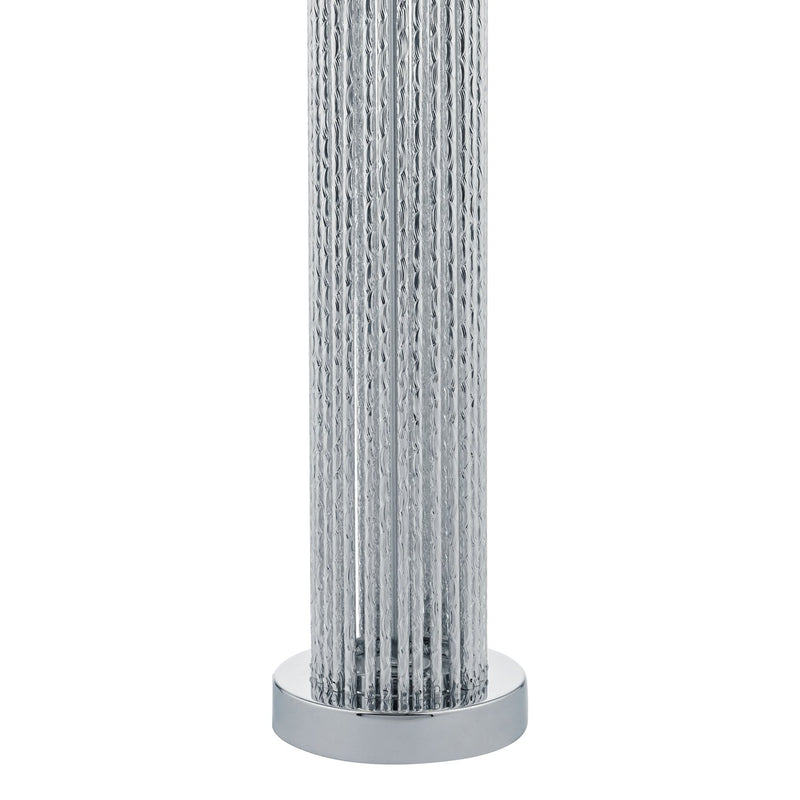 Load image into Gallery viewer, Dar Lighting LAZ4232 Lazio Table Lamp Silver C/W White Linen Shade - 35209
