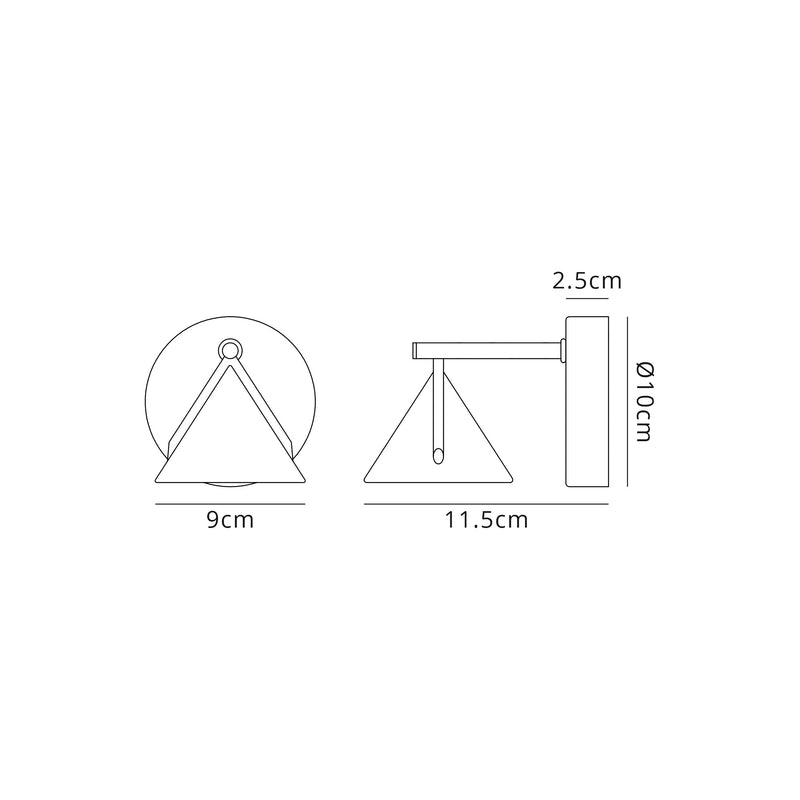 Load image into Gallery viewer, C-Lighting Kross Wall Lamp 1 Light, 1 x 3W LED, 3000K, 110lm, Sand Black/Grey, 3yrs Warranty - 29016
