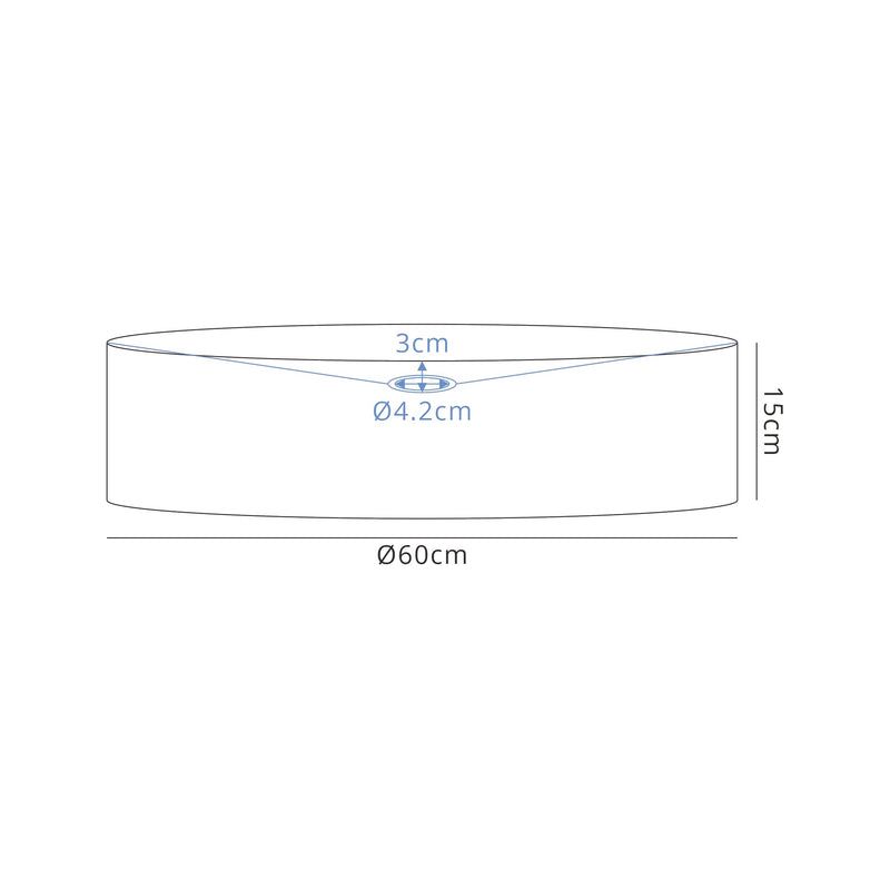 Load image into Gallery viewer, C-Lighting John Round, 600 x 150mm Shade, Gold/Black - 29126
