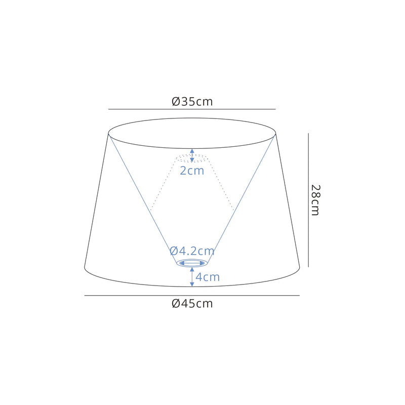 Load image into Gallery viewer, C-Lighting John Round, 350/450 x 280mm Fabric Shade, Charcoal Grey/White Laminate - 29130
