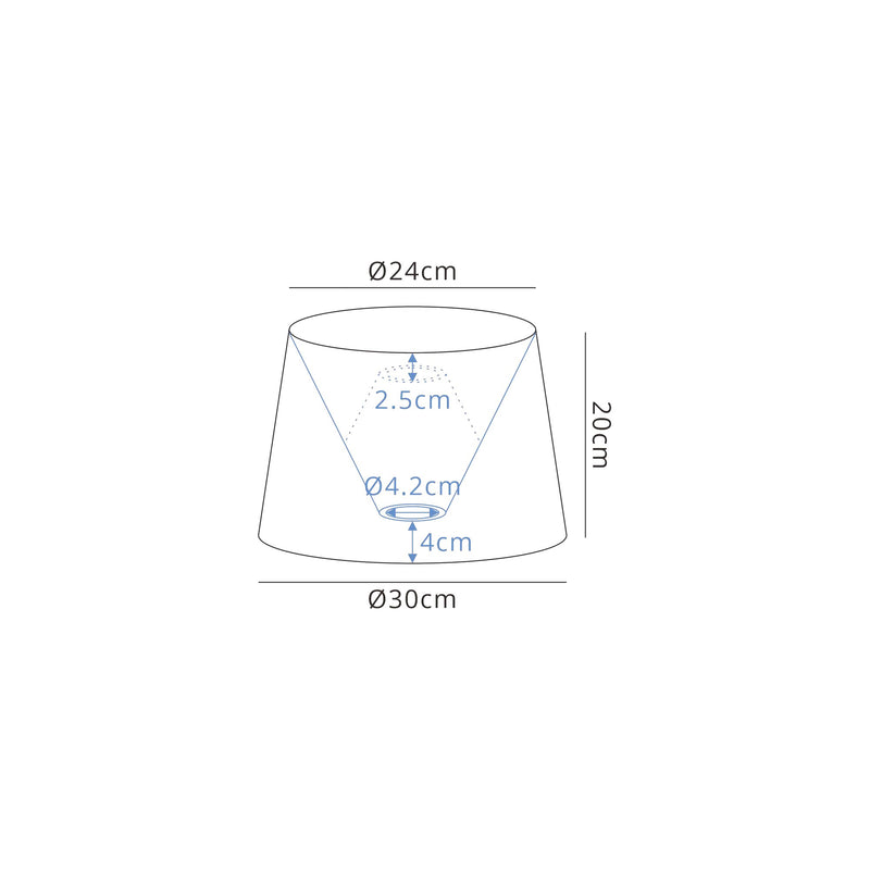 Load image into Gallery viewer, C-Lighting John Round, 240/300 x 200mm Fabric Shade, Multi/White Laminate - 29131
