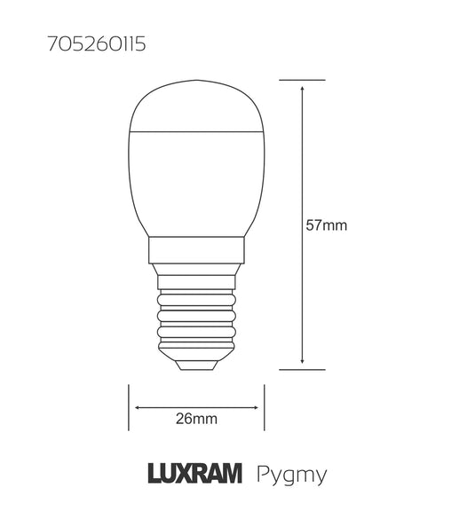 High Power SMD LED Pygmy E14 1W, Cool White 6400K 65lm, 3yrs Warranty