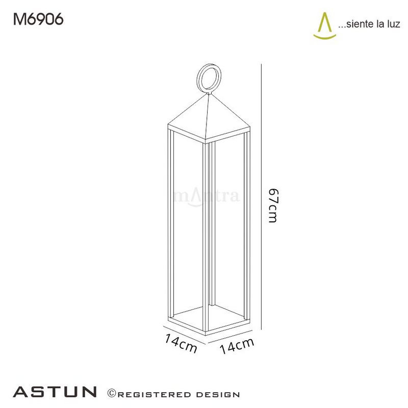 Load image into Gallery viewer, Mantra M6906 Astun Portable Lantern Large, 2.2W LED, 3000K, 188lm, IP54, USB Charging Cable Included, White, 3yrs Warranty
