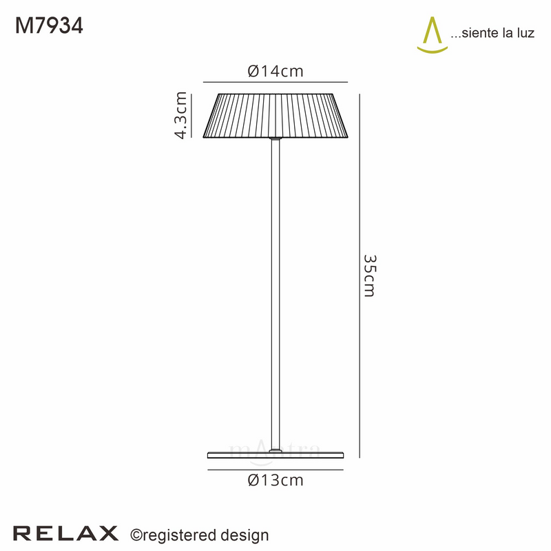 Load image into Gallery viewer, Mantra M7934 Relax Table Lamp, 2W LED, 3000K, 180lm, IP54, USB Charging Cable Included, Touch Dimmable, Black, 3yrs Warranty
