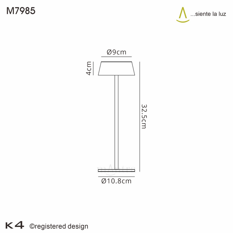 Load image into Gallery viewer, Mantra M7985 K4 Portable Lantern, 2W LED, 3000K, 180lm, IP54, USB Charging Cable Included, White, 3yrs Warranty
