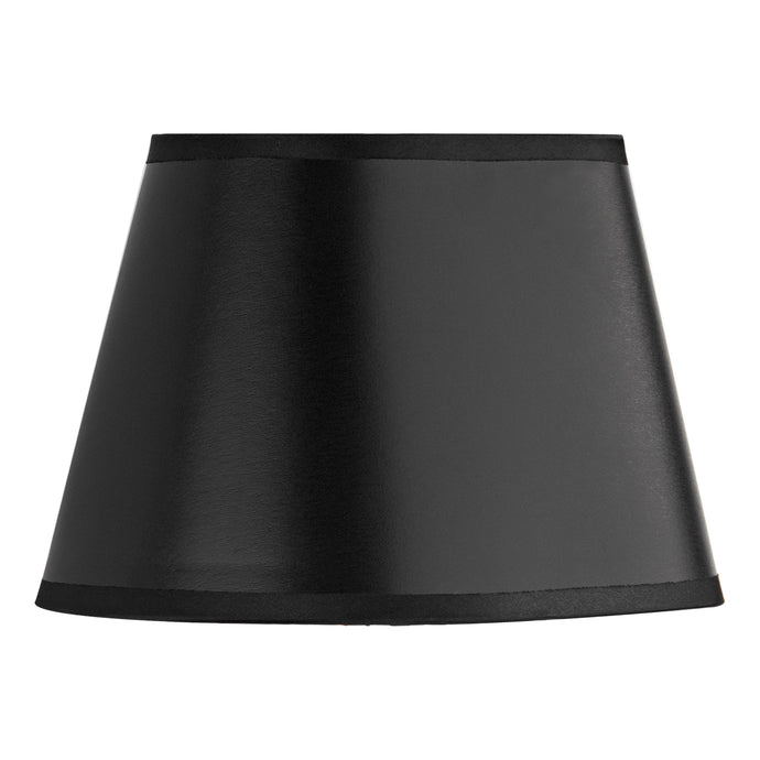 Dar Lighting LEX2622 Lexington Black Faux Silk Oval Shade 20cm - 35213