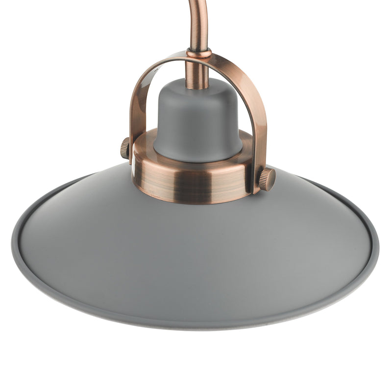Load image into Gallery viewer, Dar Lighting LID0339 Liden 3 Light Bar Pendant Graphite Copper - 35216
