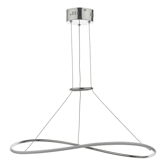 Dar Lighting LIS0150 Lisette Pendant Polished Chrome LED - 35220