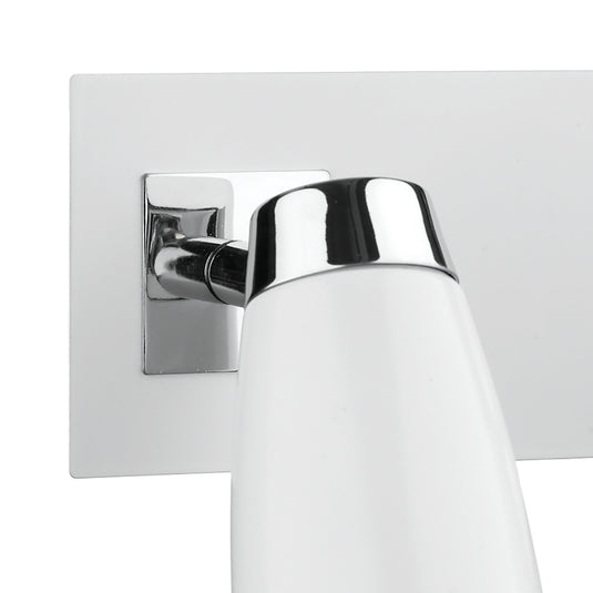 Dar Lighting LOF772 Loft 2 Light Low Energy Spot Switch Polished Chrome & Matt White - 14925