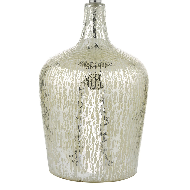 Load image into Gallery viewer, Dar Lighting LOL4232 Lolek Table Lamp Silver Glass With Shade - 35226
