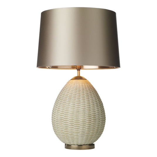 David Hunt Lighting LOM4212 LOMBOK table lamp with natural rattan effect