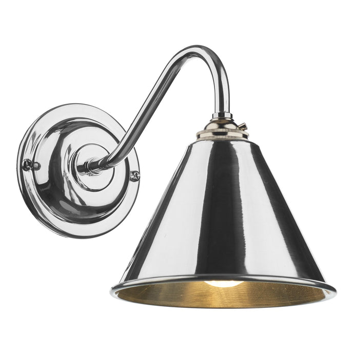David Hunt Lighting LON0750 LONDON Single wall light in polished chrome