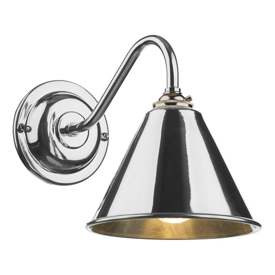 David Hunt Lighting LON0750 LONDON Single wall light in polished chrome