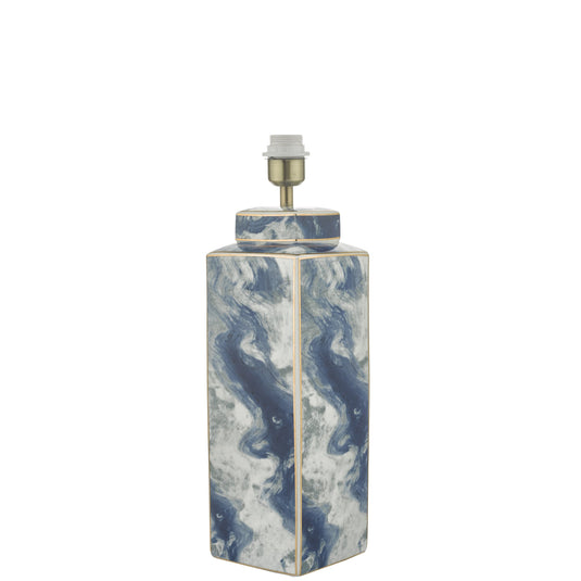 Dar Lighting LOY4223 Loyce Table Lamp Blue & Ceramic Base Only - 23821