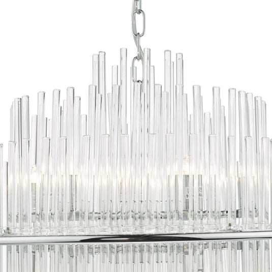 Dar Lighting LUK1750 Lukas 13 Light Pendant Polished Chrome Glass - 36964