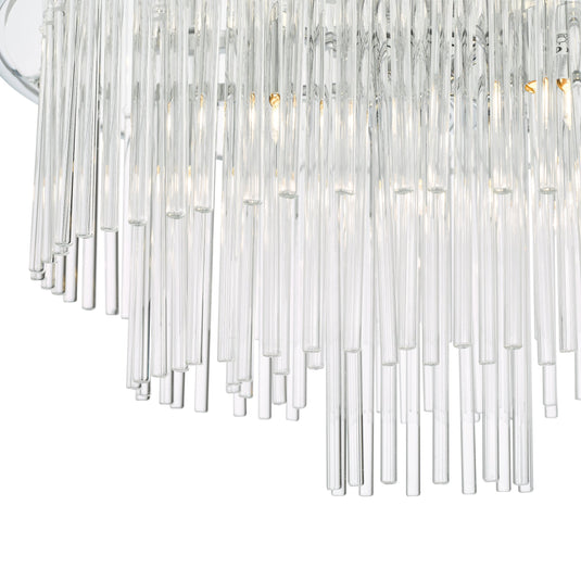 Dar Lighting LUK1750 Lukas 13 Light Pendant Polished Chrome Glass - 36964