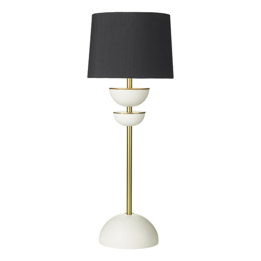David Hunt Lighting LUN4294 Lunar small Table Lamp , Brass with white Base Only