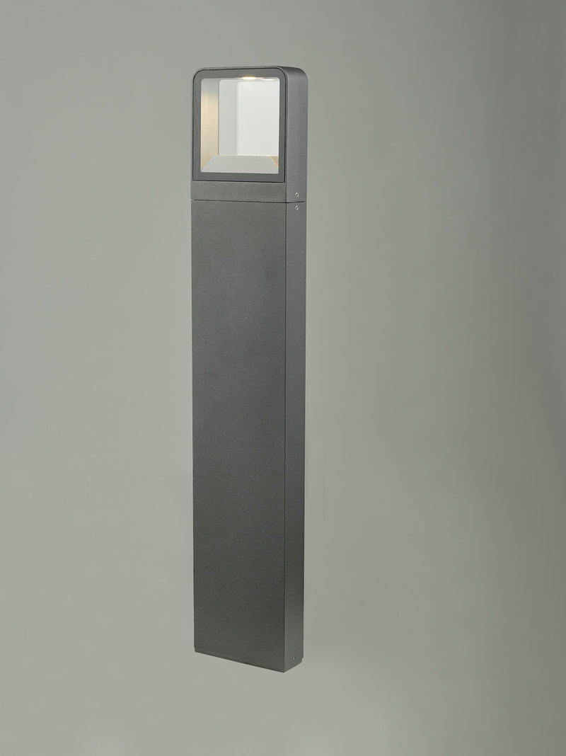Load image into Gallery viewer, Dar Lighting MAL4539 Outdoor Post with Square Light Anthracite IP65 LED - 35237
