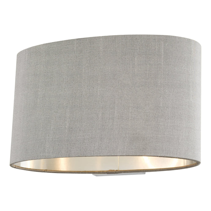 Dar Lighting MEL0739 Melody Wall Light With Oval Grey Shade - 36973