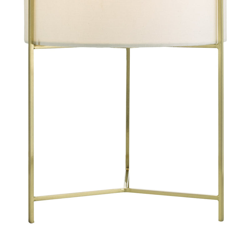 Load image into Gallery viewer, Dar Lighting MIC4135 Michaela Table Lamp Satin Gold Cw Shd - 35246
