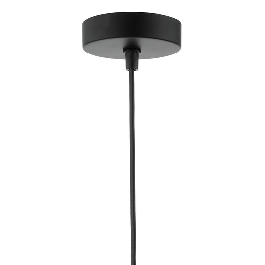 Dar Lighting MID0122 Midi Cage Pendant Matt Black & Bright Copper - 21535
