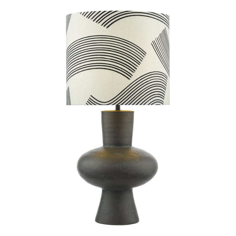 Load image into Gallery viewer, Dar Lighting MIH4222 Miho 1 Light Table Lamp Black/Bronze With Shade - 36975
