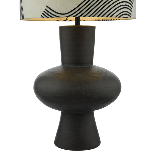 Dar Lighting MIH4222 Miho 1 Light Table Lamp Black/Bronze With Shade - 36975