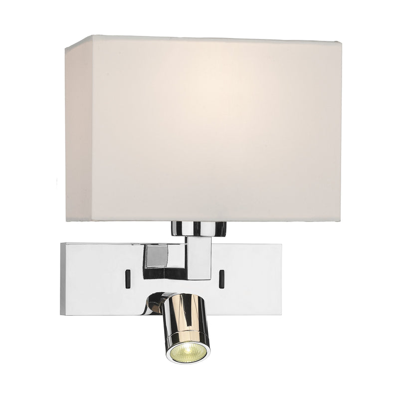 Load image into Gallery viewer, Dar Lighting MOD7150L Modena Wall Light With LED In Polished Chrome (Bracket Only) - 35255
