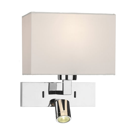 Dar Lighting MOD7150L Modena Wall Light With LED In Polished Chrome (Bracket Only) - 35255