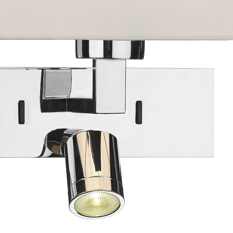 Load image into Gallery viewer, Dar Lighting MOD7150L Modena Wall Light With LED In Polished Chrome (Bracket Only) - 35255
