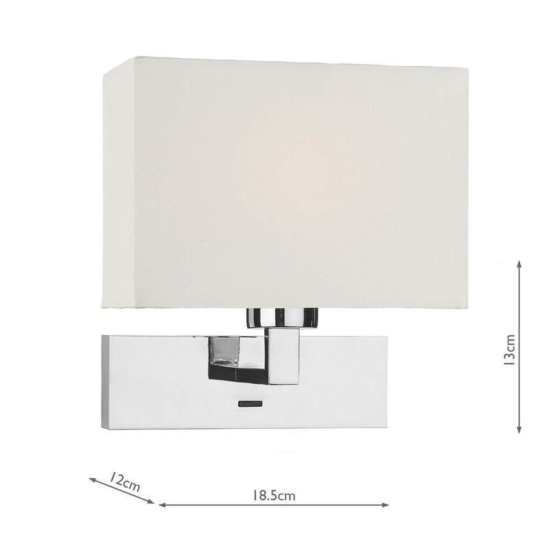 Load image into Gallery viewer, Dar Lighting MOD7150 Modena Wall Light In Polished Chrome (Bracket Only) - 25788
