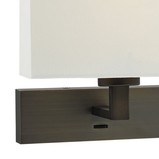 Dar Lighting MOD7163 Modena Wall Light Bronze (Bracket Only) - 23735