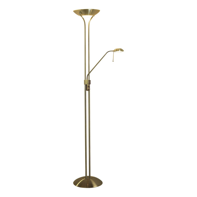 Dar Lighting MON4975 Montana Floor Lamp Antique Brass - 15444