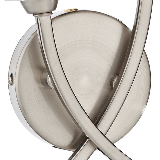 Dar Lighting MOR0946 Morgan Double Wall Bracket Satin Chrome - 17024