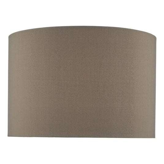 Dar Lighting MUB1339 Mubina Grey Faux Silk Drum Shade 30cm - 36977