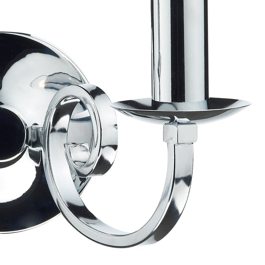 Dar Lighting MUR0950 Murray Double Wall Bracket Polished Chrome - 21740