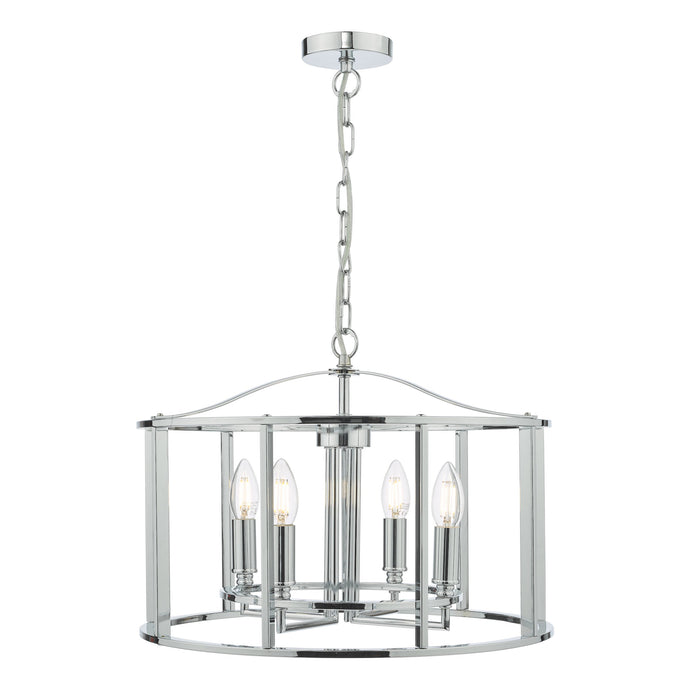 Dar Lighting MYK0450 Myka 4 Light Pendant Polished Chrome - 36981