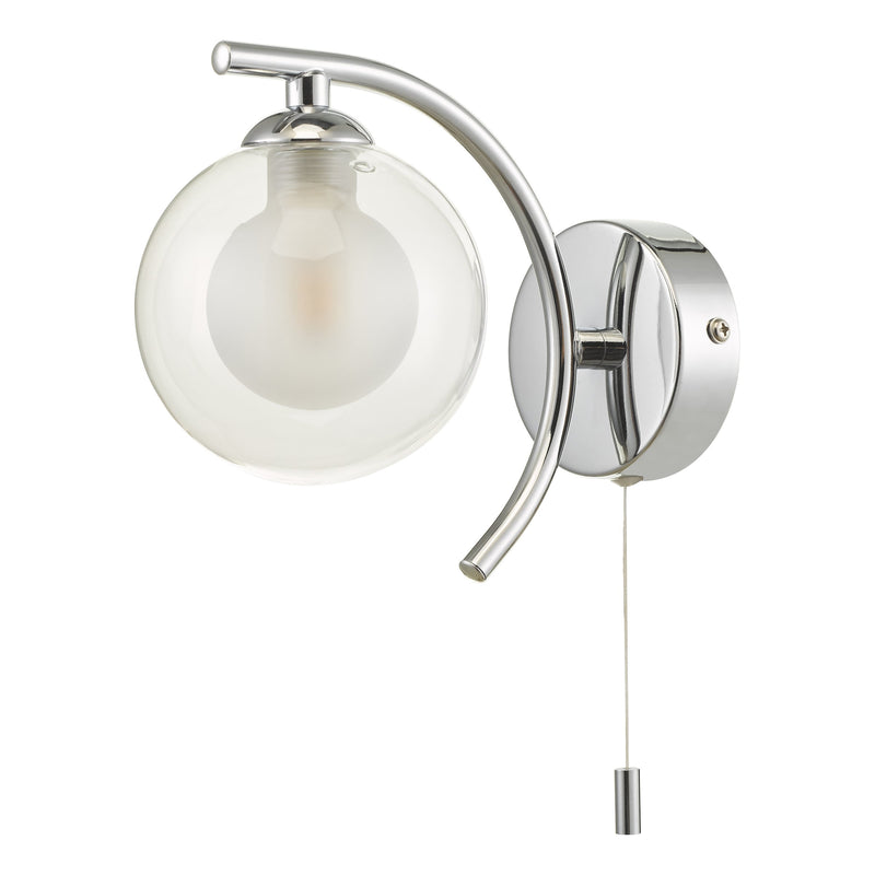 Load image into Gallery viewer, Dar Lighting NAK0750-04 Nakita Wall Light Polished Chrome With Clear/Opal Glass - 27169
