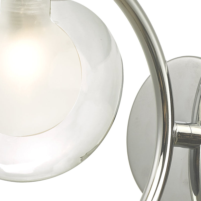 Load image into Gallery viewer, Dar Lighting NAK0750-04 Nakita Wall Light Polished Chrome With Clear/Opal Glass - 27169
