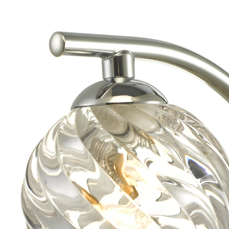 Load image into Gallery viewer, Dar Lighting NAK0750-05 Nakita Wall Light Polished Chrome With Twisted Open Glass - 27168
