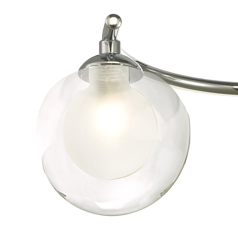 Load image into Gallery viewer, Dar Lighting NAK5350-04 Nakita 3 Light Semi Flush Polished Chrome With Clear/Opal Glass - 30768
