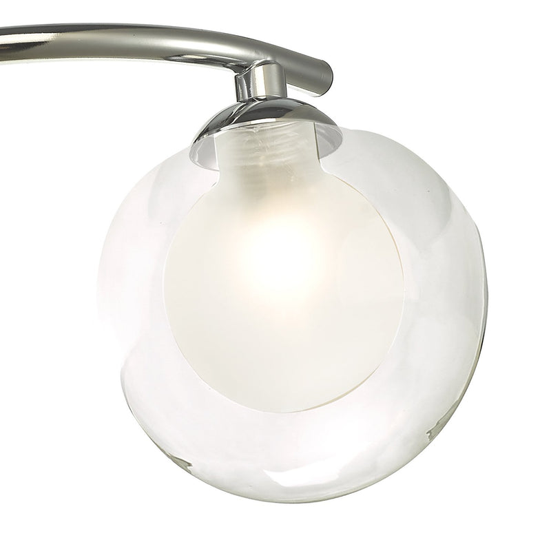 Load image into Gallery viewer, Dar Lighting NAK5350-04 Nakita 3 Light Semi Flush Polished Chrome With Clear/Opal Glass - 30768
