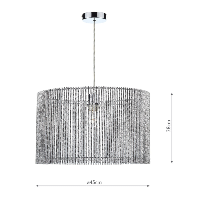 Load image into Gallery viewer, Dar Lighting NES1750 Nest Non Elec Polished Chrome 2X Size - 18415
