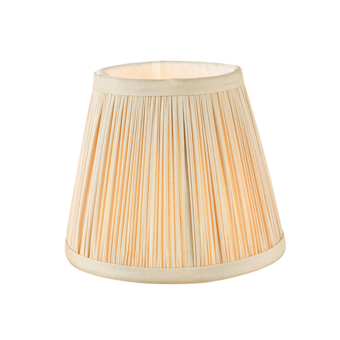 Dar Lighting NOE2629 Noelle Taupe Silk Pleated Shade 14cm - 36989