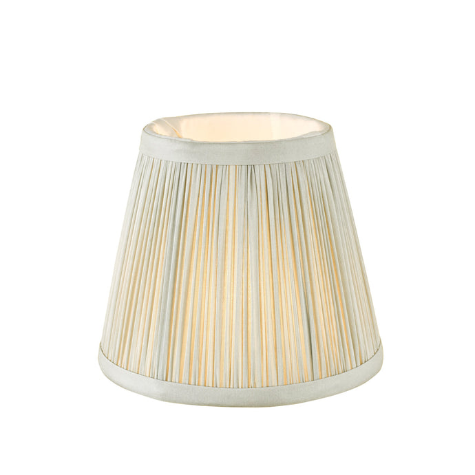 Dar Lighting NOE2639 Noelle Grey Silk Pleated Shade 14cm - 36990
