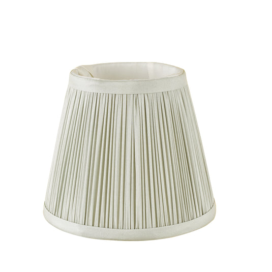 Dar Lighting NOE2639 Noelle Grey Silk Pleated Shade 14cm - 36990