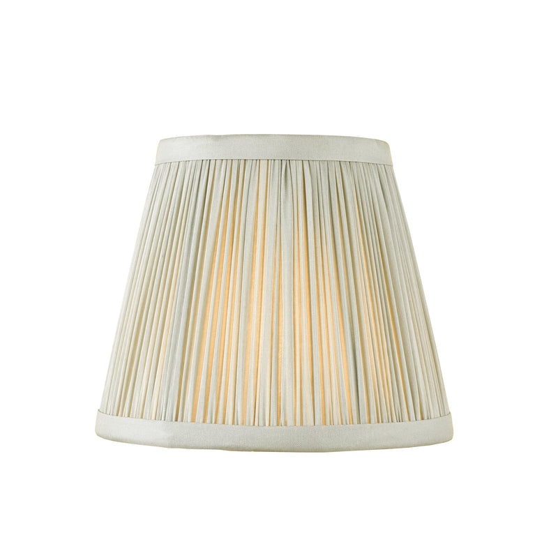 Load image into Gallery viewer, Dar Lighting NOE2639 Noelle Grey Silk Pleated Shade 14cm - 36990
