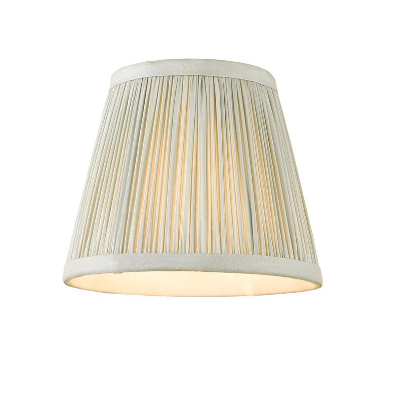 Load image into Gallery viewer, Dar Lighting NOE2639 Noelle Grey Silk Pleated Shade 14cm - 36990
